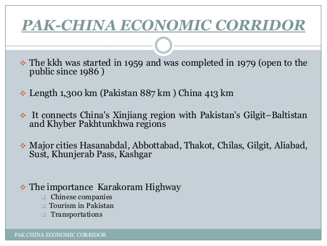 pak china economic corridor
